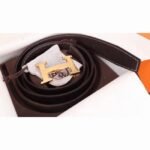 Chocolate clemence fake Hermes H belt buckle - Image 6