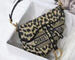 Dior Saddle Bag Replica in Beige Multicolor Mizza Embroidery - Image 6