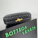 Fake Bottega Veneta Knot Minaudiere Clutch Black - Image 4