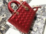 Dior Lady Dior Large Bag Replica in Red - Image 6