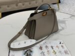 Grey Calfskin Fendi Peekaboo ISeeU Small Imitation Bag - Image 10