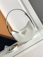 White Prada Arque Mini Shoulder Bag Fake - Image 9