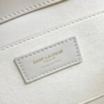 Knockoff Saint Laurent Sunset Medium Top Handle Bag White Calfskin - Image 5