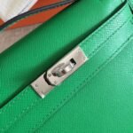 Bamboo Epsom Knockoff Hermes Kelly Pochette Nature-Tone Bag - Image 4