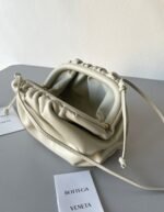 Knockoff Bottega Veneta Mini Pouch with Strap Ivory - Image 8