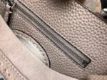 Top Quality Knockoff Fendi Peekaboo Mini Selleria Grey Bag with Python Leather Handle - Image 8