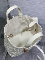 Dior Toujours Medium Bag Knockoff in White Macrocannage Calfskin - Image 8