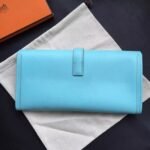 Celeste Epsom Fake Hermes Jige Elan 29 Sleek Clutch Bag - Image 7