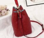 Louis Vuitton Monogram Empreinte NeoNoe MM Bag In Red - Image 4