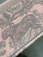 Dior Large Book Tote Bag Fake in Pink and Gray Toile de Jouy Sauvage Embroidery - Image 2