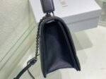 Dior 30 Montaigne Chain Bag with Handle Fake in Black Lambskin - Image 6