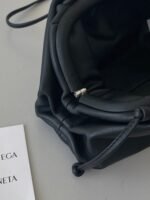 Knockoff Bottega Veneta Mini Pouch with Strap Black - Image 6