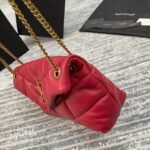 Replica Saint Laurent Puffer Small Chain Bag Red Lambskin - Image 6