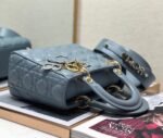 Dior Small Lady Dior My ABCDior Bag Fake in Blue Cannage Lambskin - Image 10