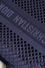 Dior Large Book Tote Bag Replica in Blue Mesh Embroidery - Image 7