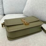 Fake Saint Laurent Medium Solferino Bag Khaki Green Calfskin - Image 7