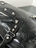 Knockoff Balenciaga Le City Small Bag Black Arena Lambskin - Image 6