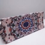 Dior Large Book Tote Bag Fake in Pink KaleiDiorscopic Embroidered Cotton - Image 3