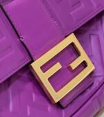 Top Quality Replica Fendi Large Baguette Bag In Purple FF - Image 4