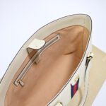 Ophidia medium leather tote in white - Image 7