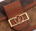 Louis Vuitton Monogram Reverse Canvas Dauphine Chain Wallet - Image 9
