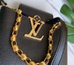 Louis Vuitton Capucines Mini Chain Bag In Black - Image 2