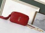 Fake Saint Laurent Lou Mini Bag Red - Image 5