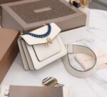 Fake Bvlgari Serpenti Forever Small Crossbody Bag with Chain Ivory - Image 7