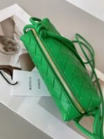 Knockoff Bottega Veneta Loop Mini Bag Green - Image 9