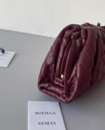 Fake Bottega Veneta Mini Pouch with Strap Bordeaux - Image 7