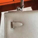 Etoupe Epsom Replica Luxury Hermes Kelly 32cm Sellier Elegant Tote - Image 5