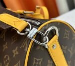 Louis Vuitton Monogram Macassar Canvas Keepall Bandouliere 35 In Safran Yellow - Image 8