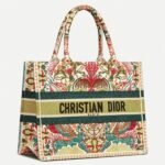 Dior Medium Book Tote Bag Replica in Heart Lights Dior Embroidery