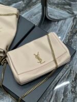 KATE MEDIUM REVERSIBLE CHAIN BAG IN SUEDE AND SMOOTH LEATHER - Image 6