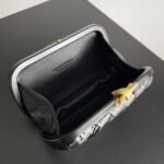 Replica Bottega Veneta Knot Minaudiere Clutch Black Foulard - Image 10