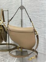Dior Saddle Bag with Strap Replica in Sand Grained Calfskin - Image 10