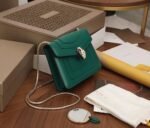 Fake Bvlgari Serpenti Forever Small Crossbody Bag Green Leather - Image 2