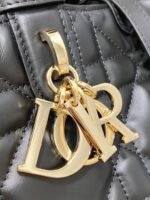 Dior Toujours Medium Bag Replica in Black Macrocannage Calfskin - Image 6