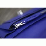 Electric blue designer replica Hermes Dogon combine wallet - Image 8