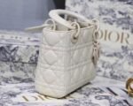 Dior Lady Dior Mini Chain Bag Fake in White - Image 5