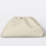 Replica Bottega Veneta Large Pouch Clutch Bag White