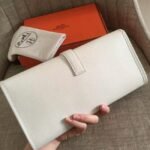 White fake Hermes Jige Elan clutch bag - Image 2