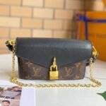 Louis Vuitton Monogram Canvas Padlock On Strap Bag In Black