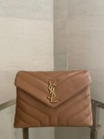 Replica Saint Laurent LouLou Small Chain Bag Brown - Image 7