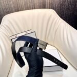 CHANEL Pre-Owned 1990s CC Turn-lock denim belt - Image 5