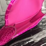 Rose Red Crocodile Leather Replica Hermes Jige Elan 29 Elegant Clutch - Image 6