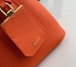 Orange Prada Double Mini Bag Knockoff - Image 5