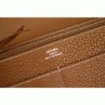 Brown best replica Hermes Dogon combine wallet - Image 4