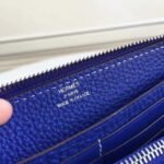 Blue Electric Top Replica Hermes Wallet Azap Zipped - Image 8