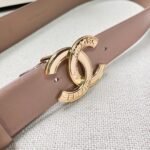 Chanel CC logo leather belt - Image 2